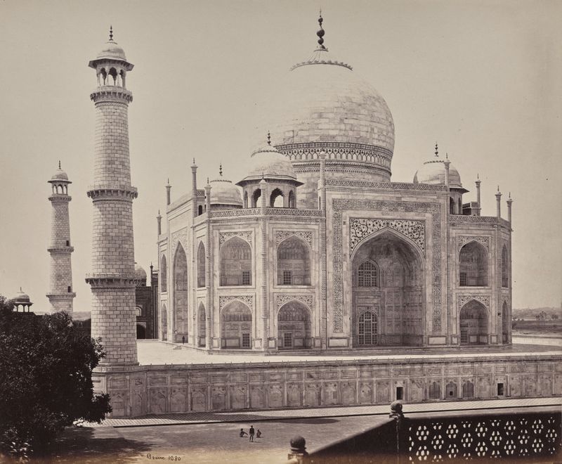 Agra. View of the Taj from a Corner in the Quadrangle