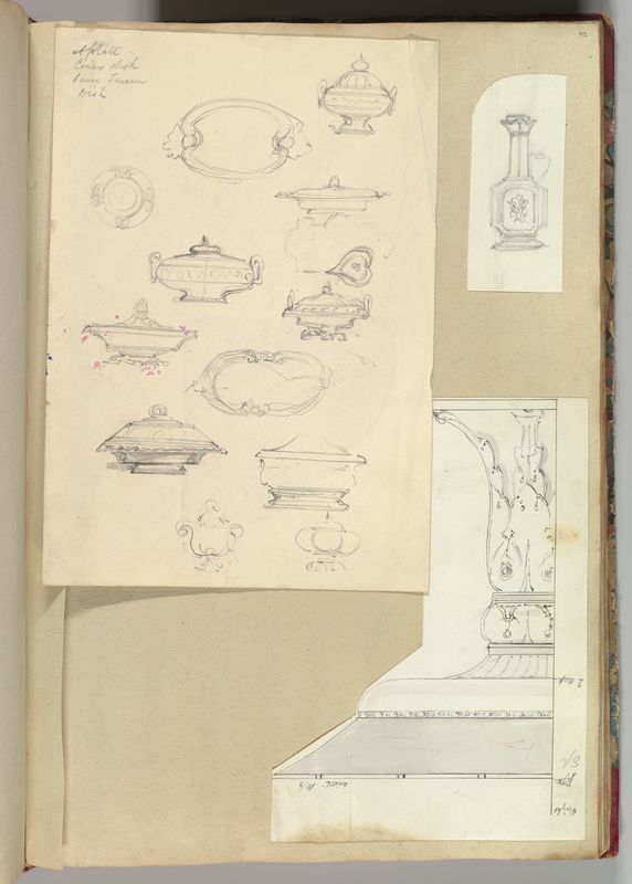Designs for Tureens and a Platter