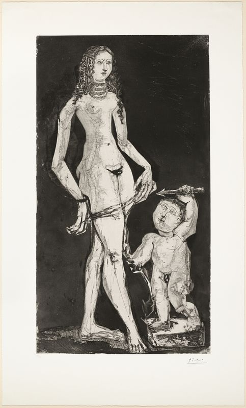 Venus and Cupid, after Cranach