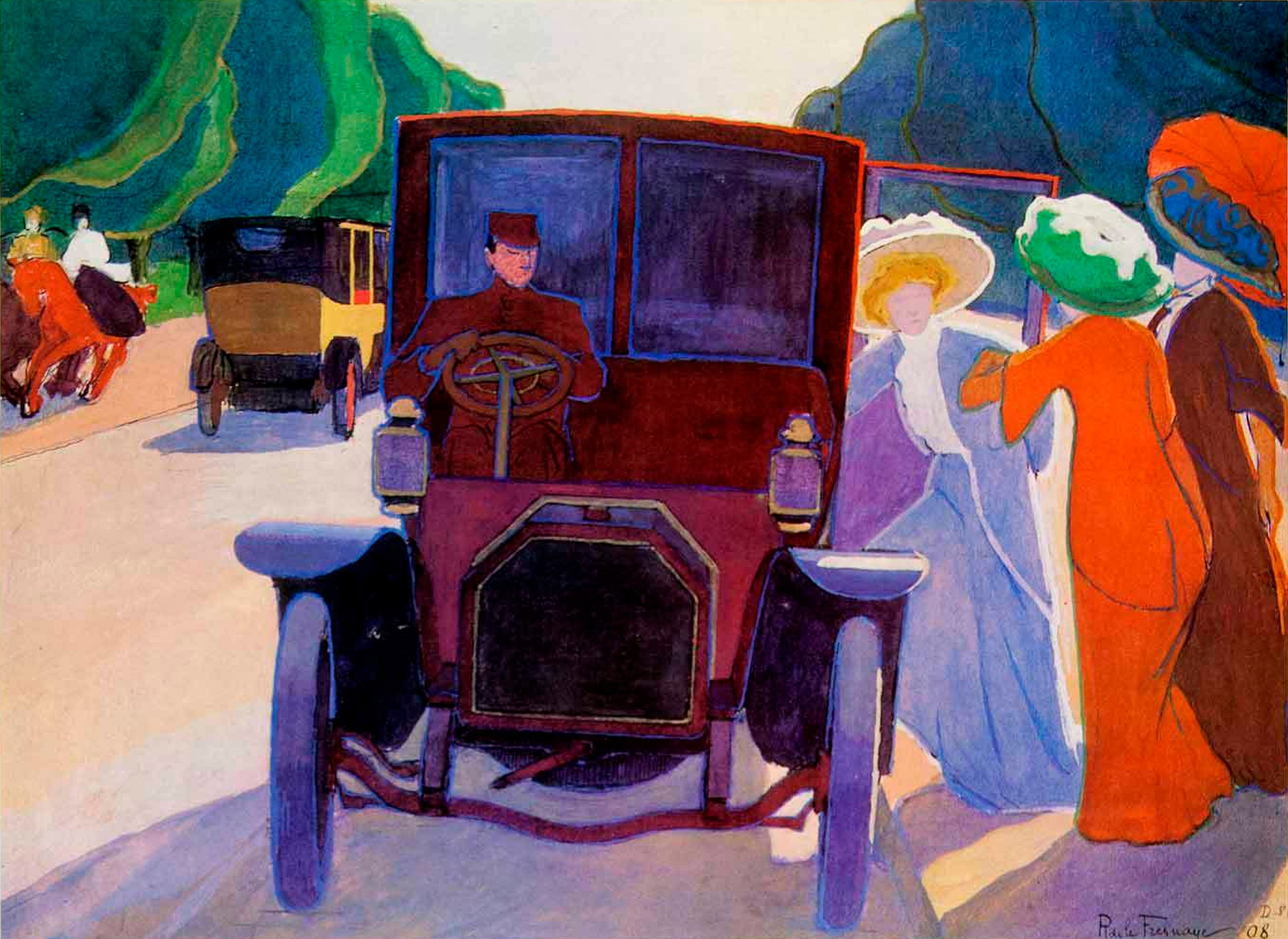 Allée des Acacias in the Bois de Boulogne by Roger de la Fresnaye