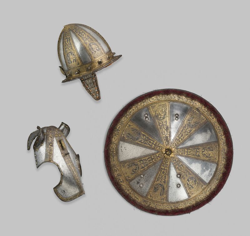 Infantry Garniture of a Target (Shield) and Pointed Morion