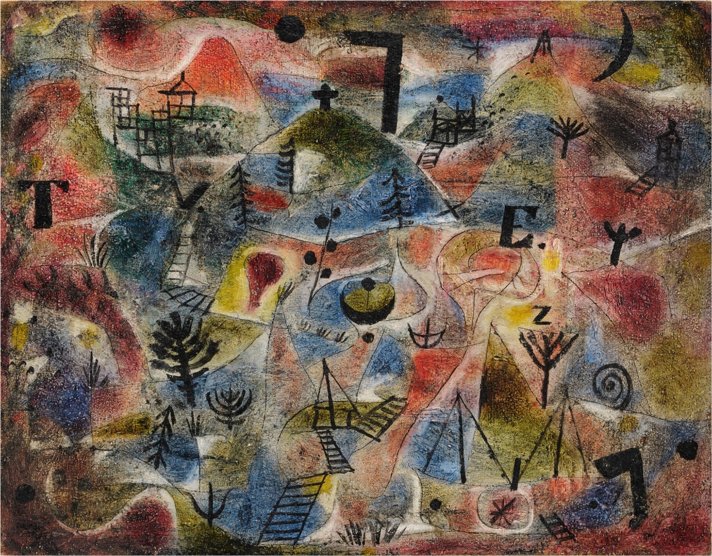 Landscape with Gallows by Paul Klee