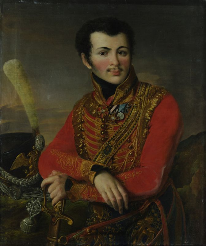 Portrait of Artemy Lazarev (1791-1813), the Poruchik of the Life Guards Hussars Regiment
