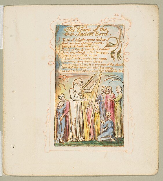 Songs of Experience: The Voice of the Ancient Bard by William Blake