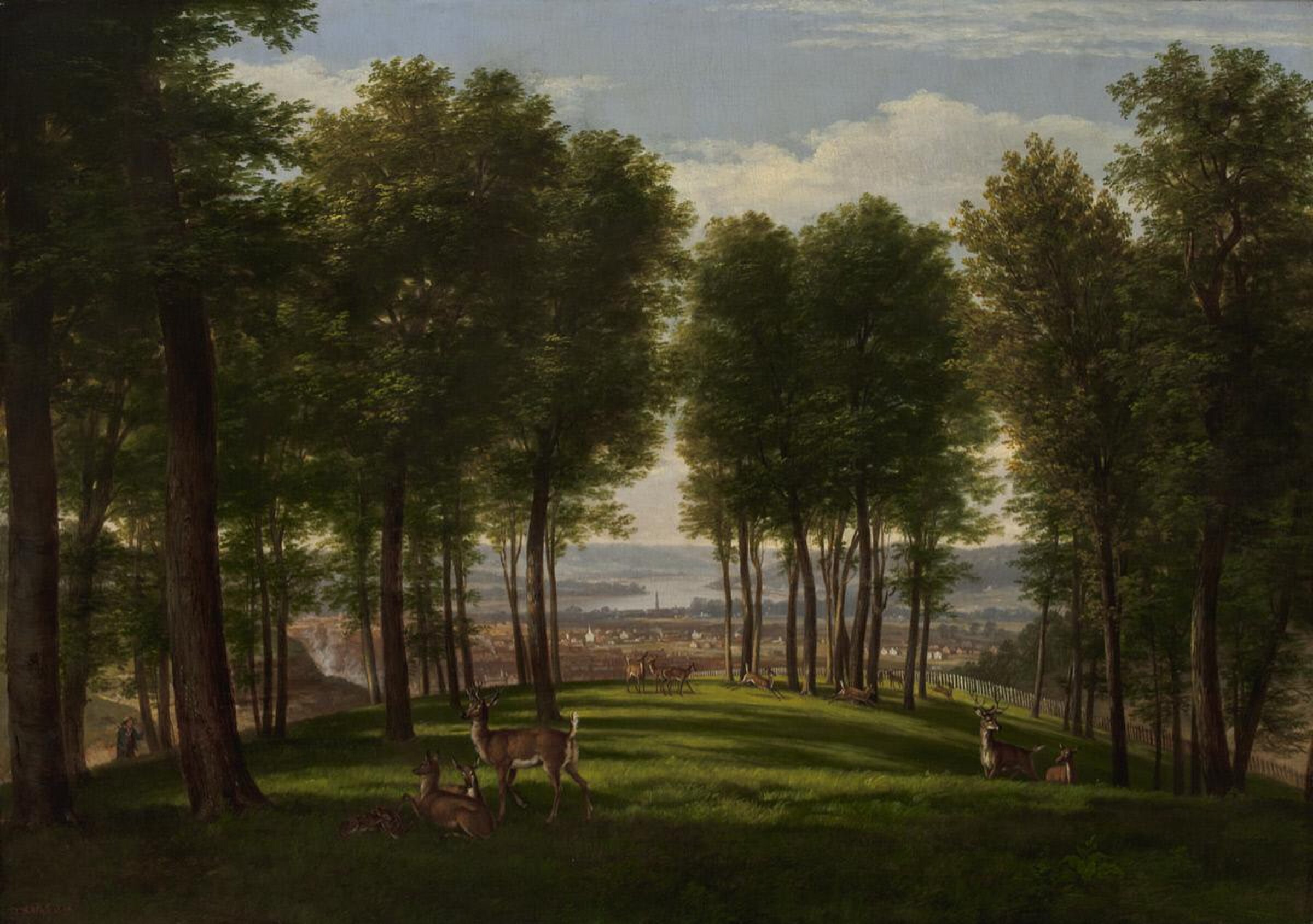 View of Cincinnati, Ohio by Worthington Whittredge
