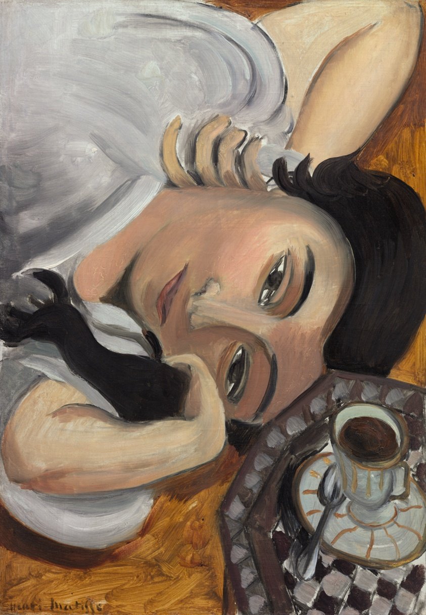 Laurette with a Cup of Coffee by Henri Matisse