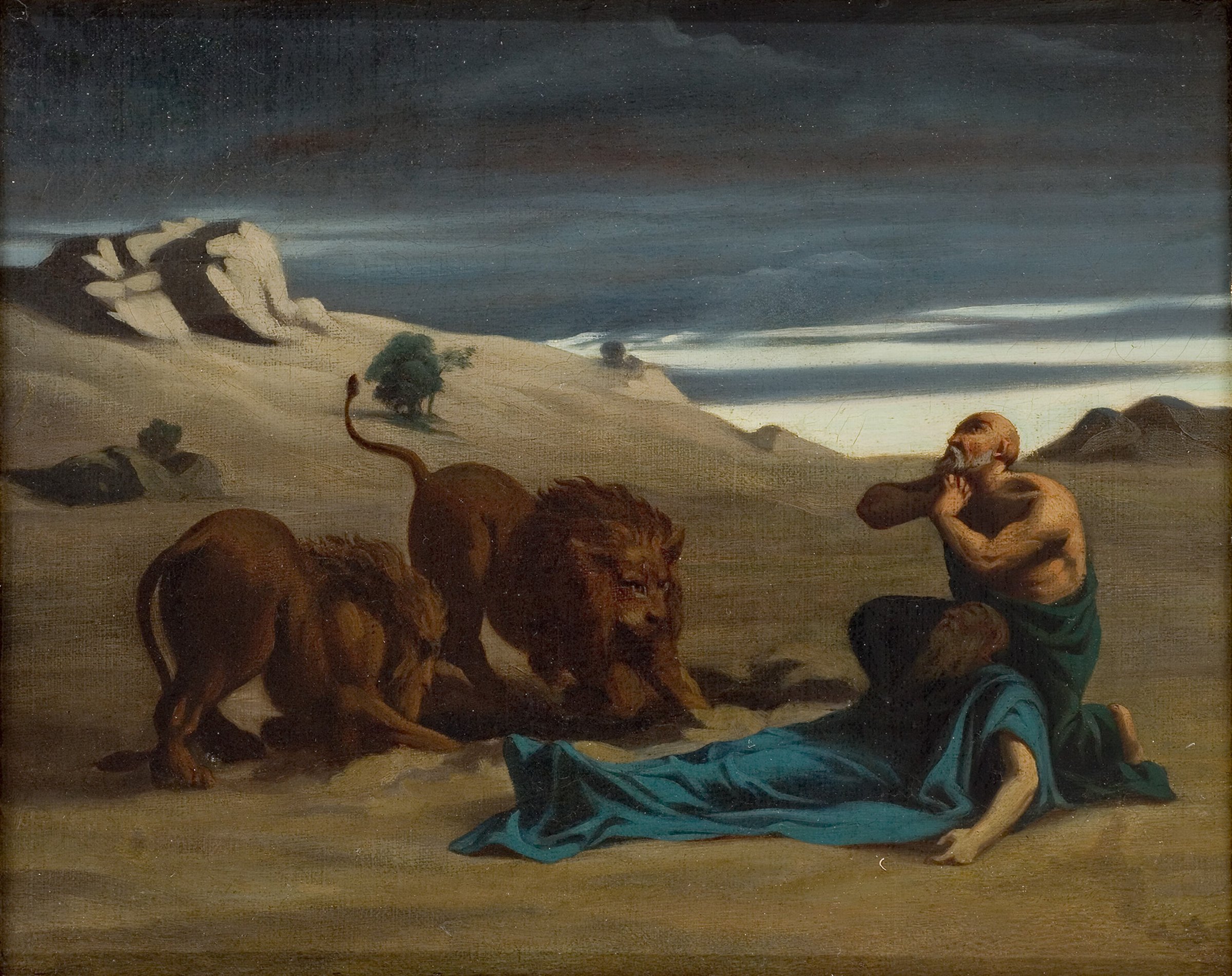 Saint Paul entouré par les lions by Alexandre Cabanel