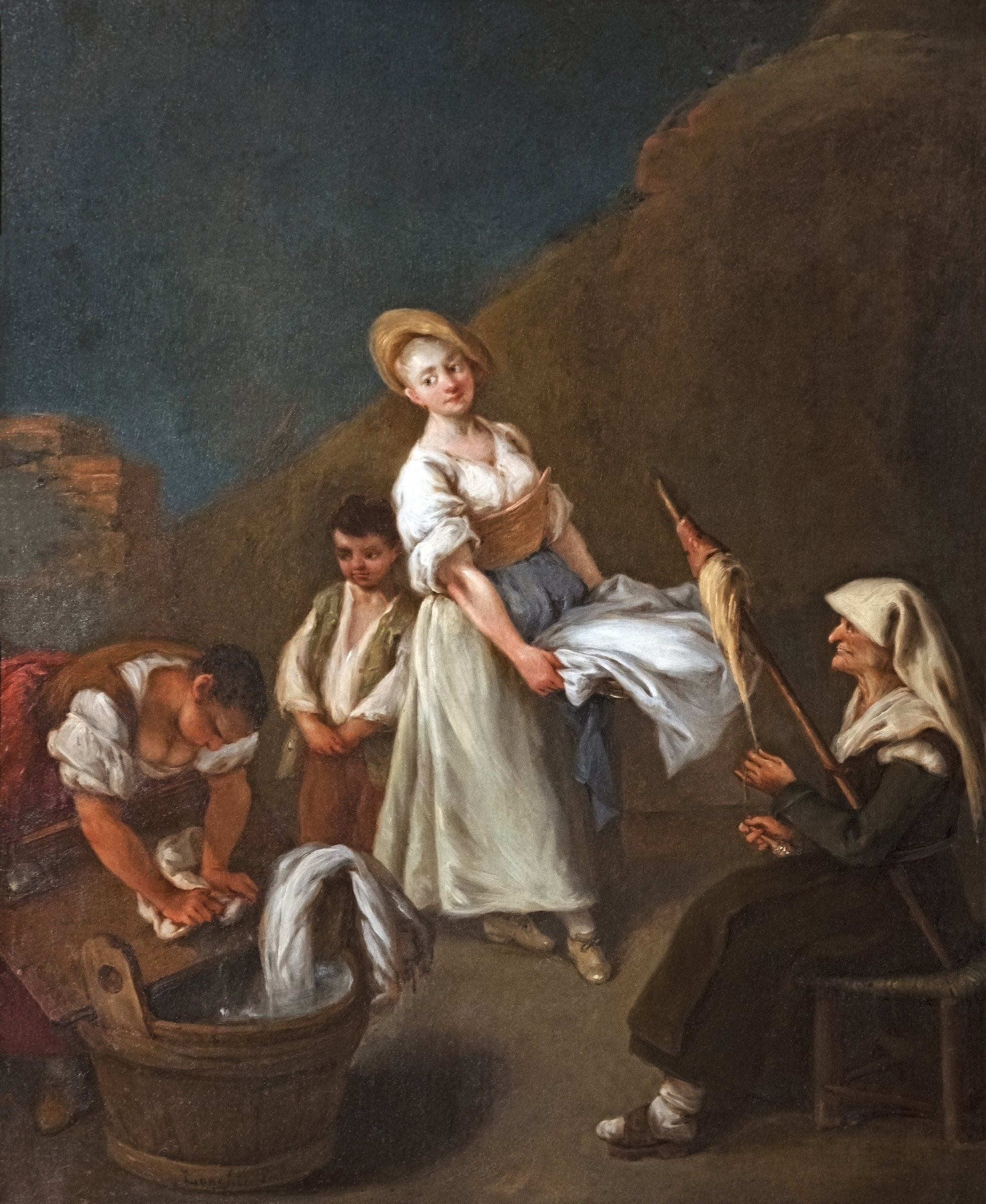 The laundresses by Pietro Longhi
