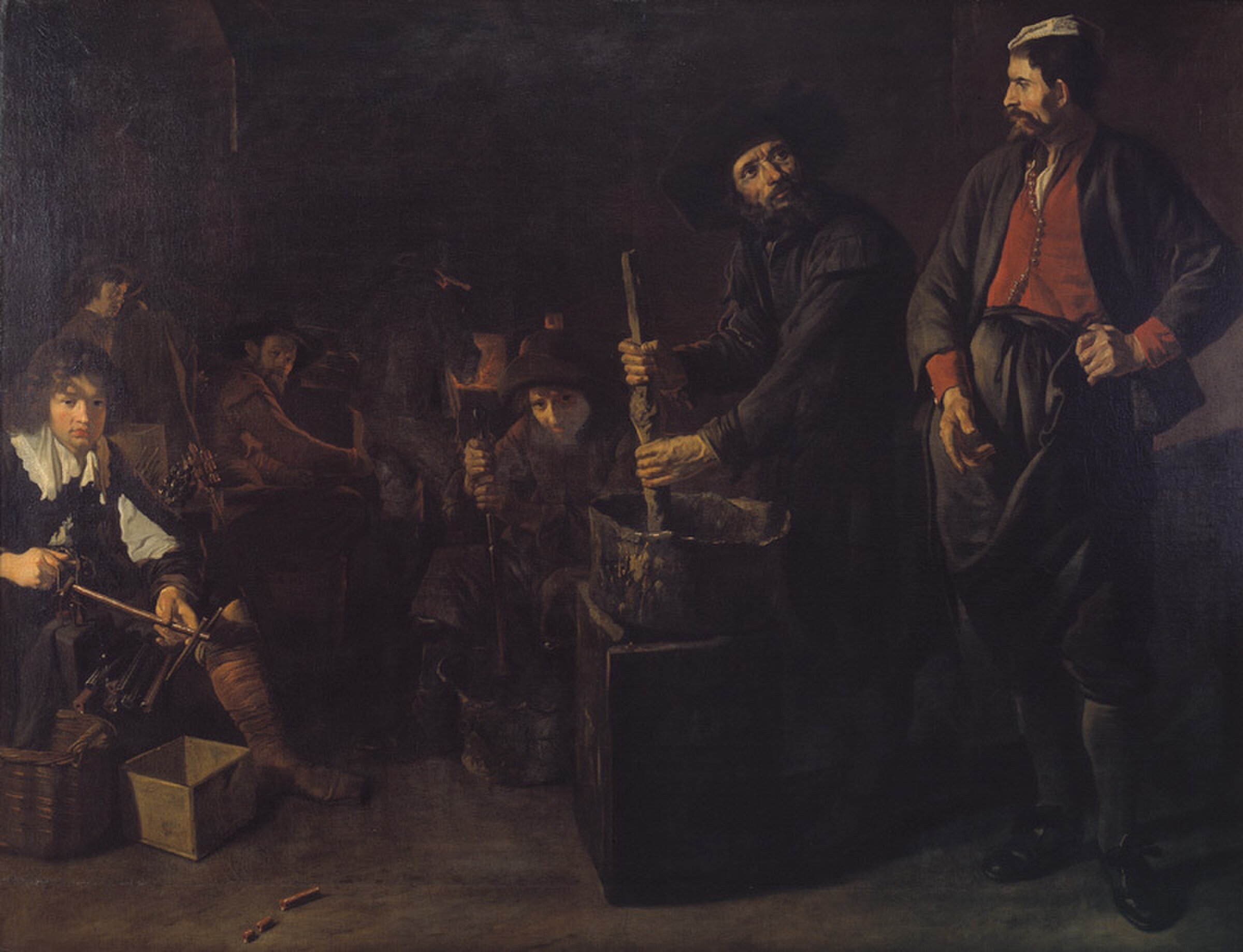 A Glass and Coral Factory by Jacob Van Loo