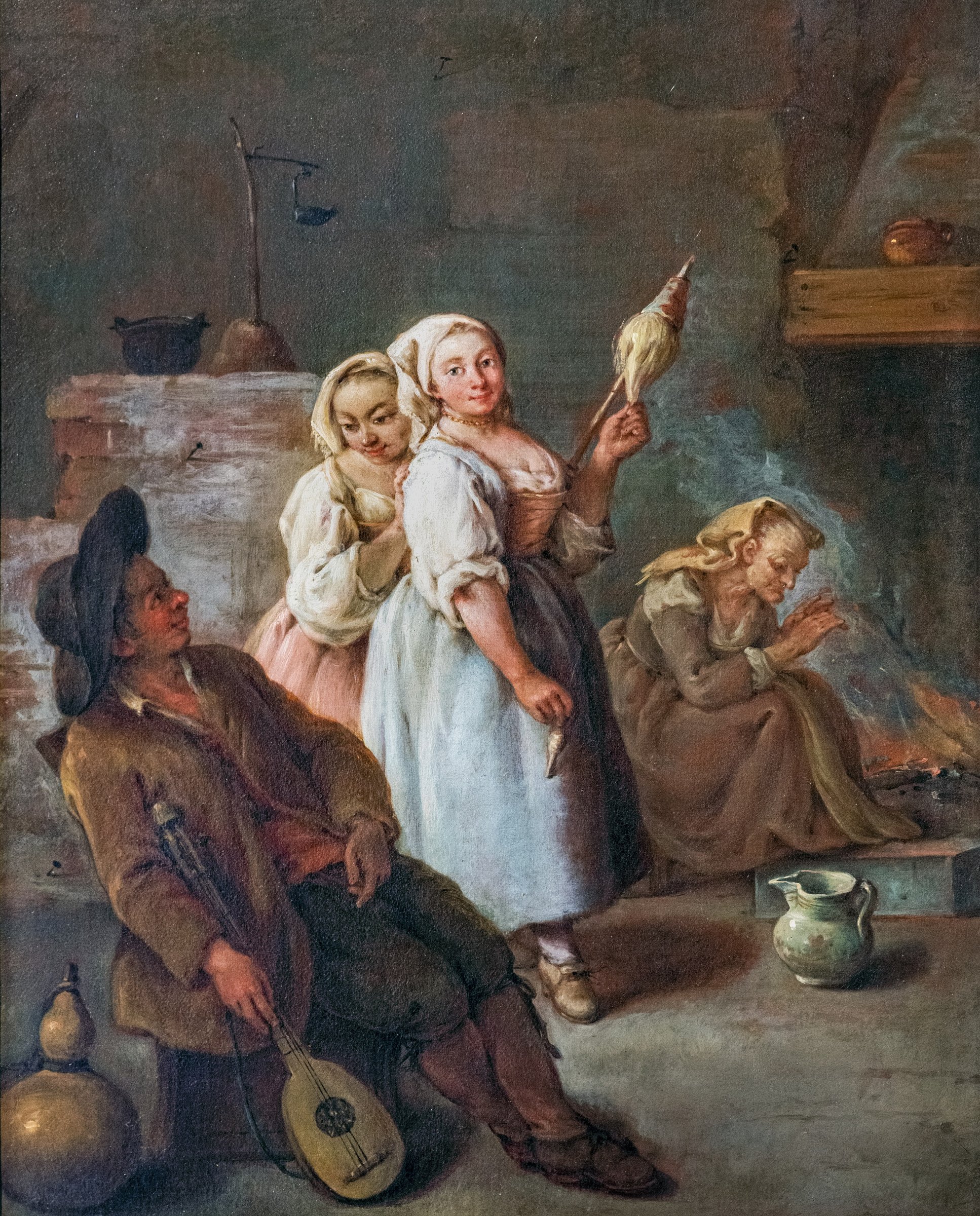The spinner by Pietro Longhi